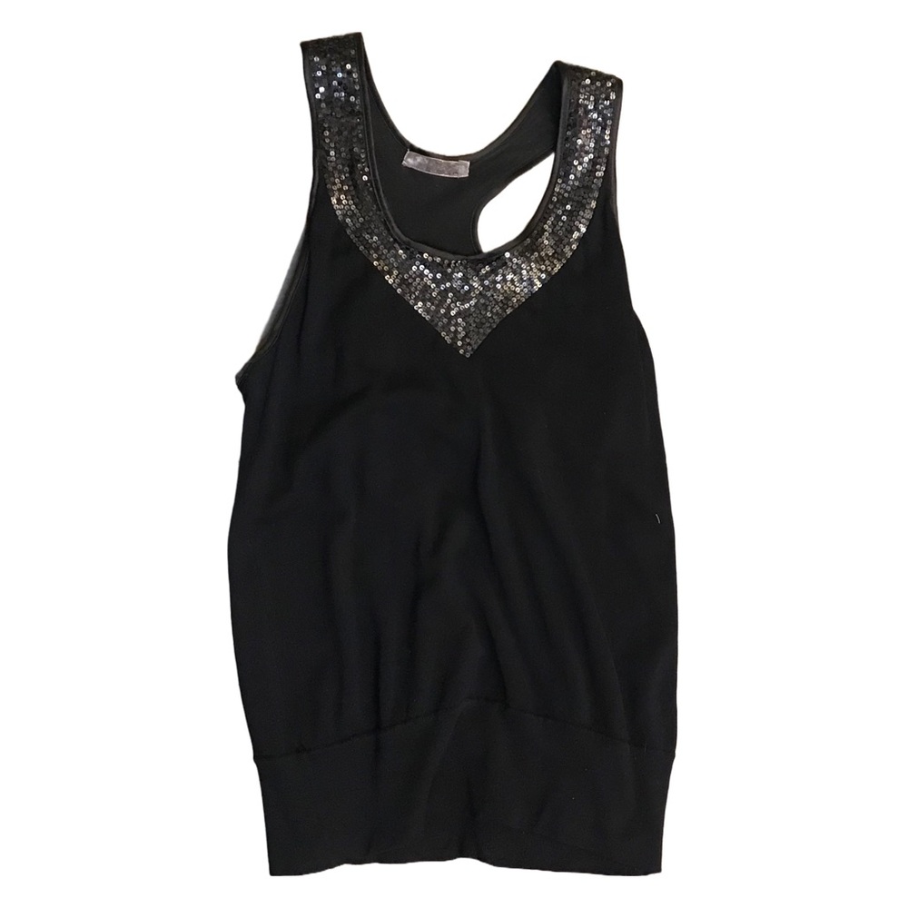 Y2K Black knit cami tank